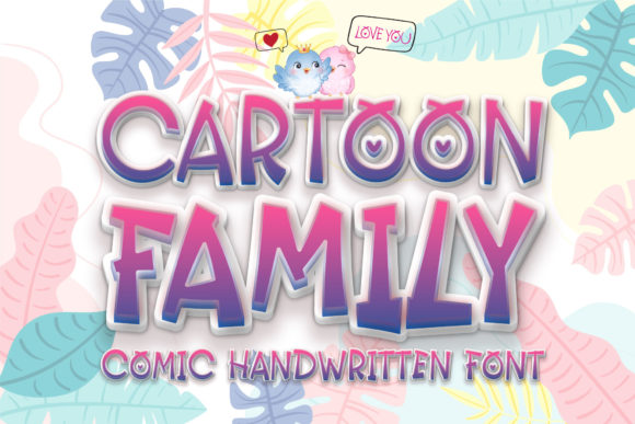 Cartoon Family: A Playful Display Font for Small Business