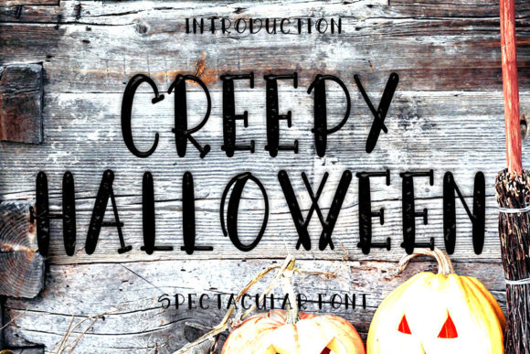 Creepy Halloween: A Charming Display Font for Editorial Design