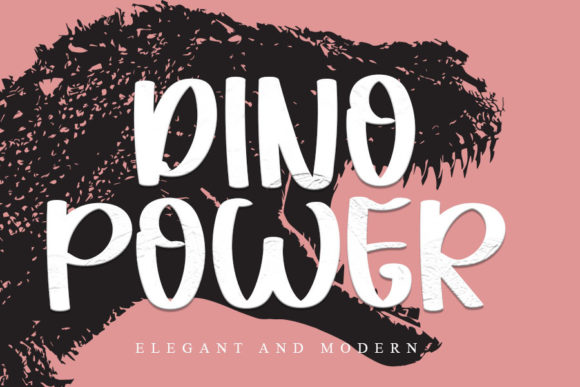 Dino Power: A Playful Display Font for Web Design