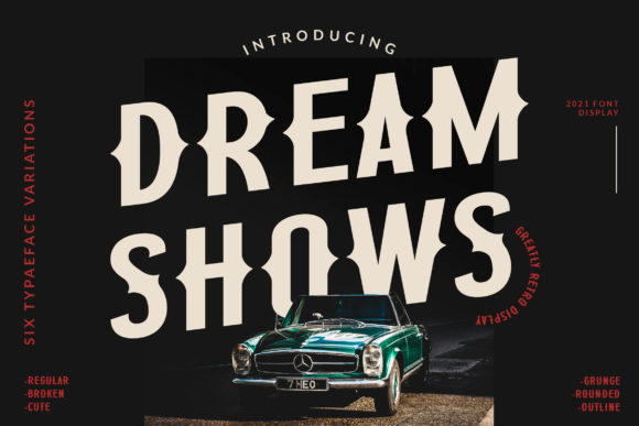 Dream Shows: A Bold Display Font for Modern Web Design