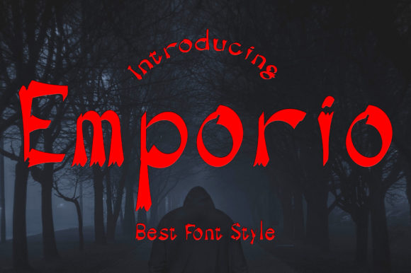 Emporio: A Spooky Display Font for Halloween Crafts