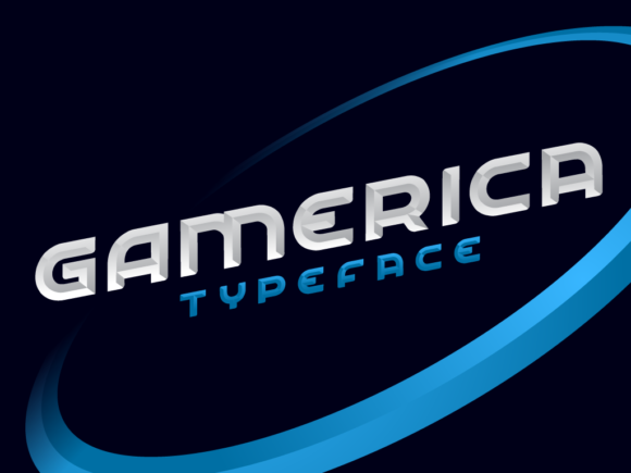 Gamerica: A Bold Robotic Display Font for Web Design