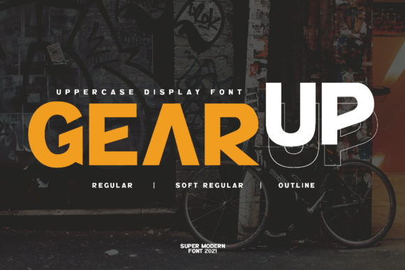 Gear Up Sporty: A Bold Display Font for Makers