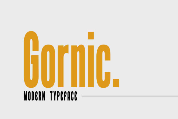 Gornic: A Bold Display Font for Modern Brand Identity