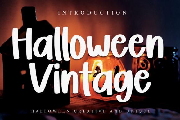 Halloween Vintage: A Spooky-Chic Display Font for Makers