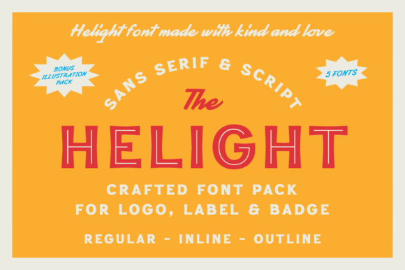 Helight: A Bold Display Font for Modern Branding
