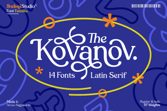 Kovanov: A Vintage Display Font for Bold Branding