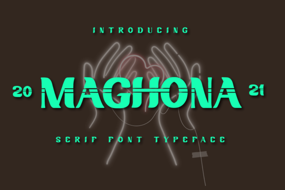 Maghona: A Modern Display Font for Editorial Design