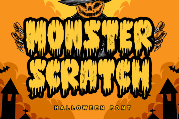 Monster Scratch: A Spooky Display Font for Makers