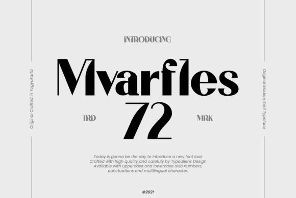 Mvarfles 72: A Bold Serif Display Font Review