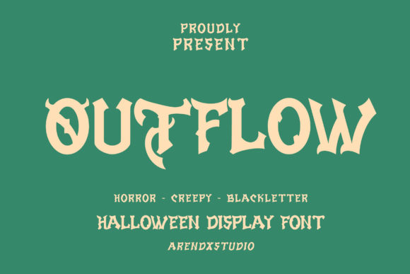 Outflow: A Quirky Display Font for Brand Identity