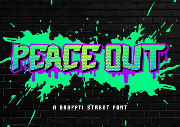 Peace Out: A Bold Display Font for Editorial Impact