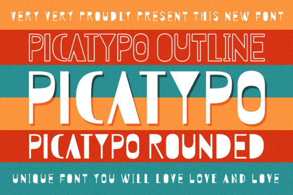 Picatypo: A Vintage Display Font for Business Branding