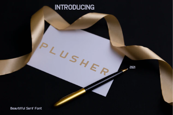 Plusher: A Minimal Display Font for Crafters