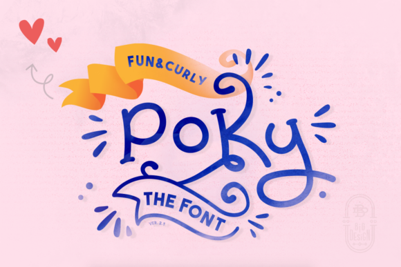 Poky: A Curly Display Font for Modern Web Design