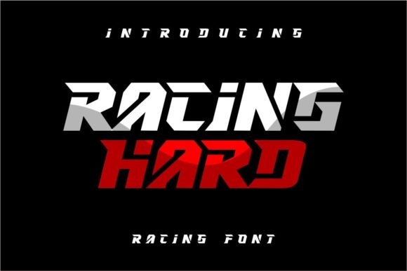 Racing Hard: A Bold Display Font for Strong Branding