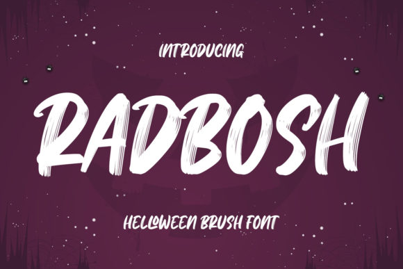 Radbosh: A Quirky Display Font for Crafters