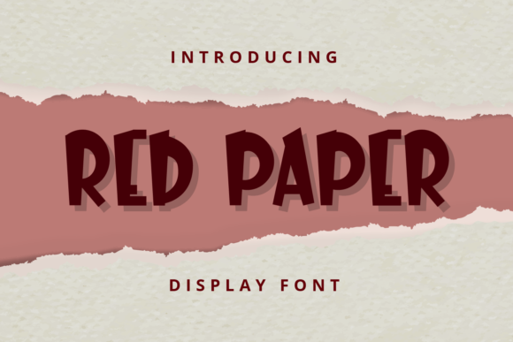 Red Paper: A Bold Display Font for Web Design