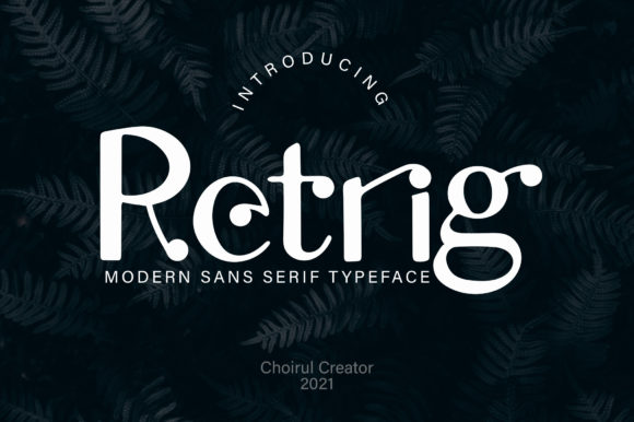 Retrig: A Bold Display Font for Modern Brand Identity