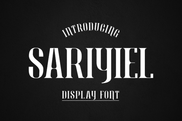 Sariyiel: A Bold Display Font for Editorial Impact
