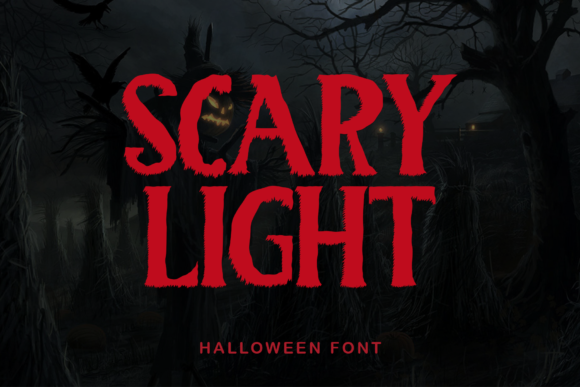 Scary Light: A Spooky Display Font for Editorial Design