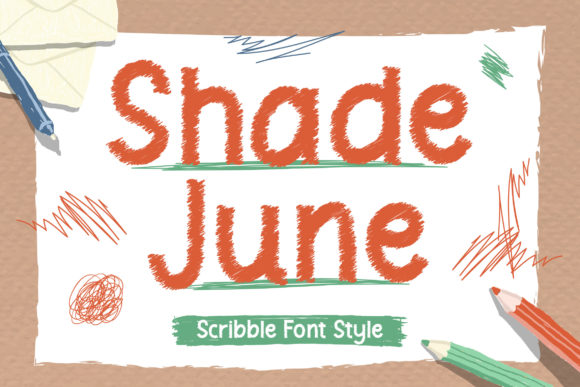 Shade June: A Cool Sketched Display Font for Editors