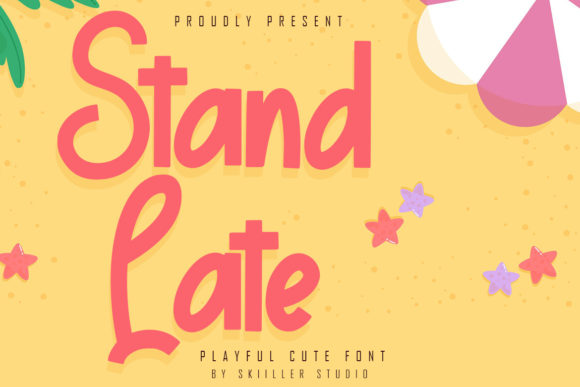 Stand Late: A Playful Display Font for Editorial Design