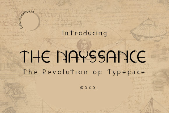 The Nayssance: A Bold Display Font for Editorial Design