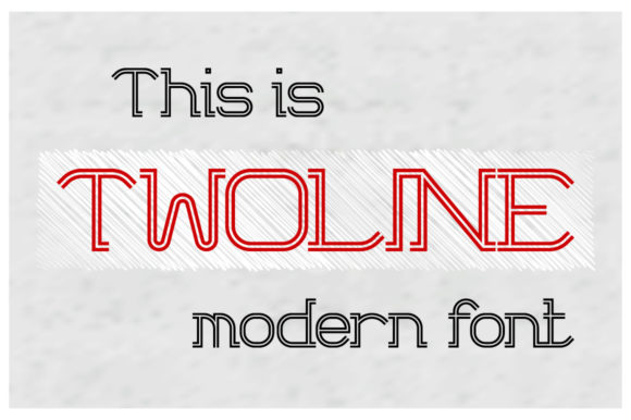 Twoline: A Modern Display Font for Web Design