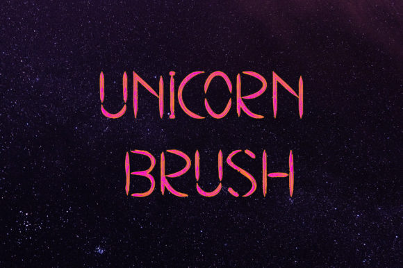 Unicorn Brush: A Cool Display Font for Crafty Brands