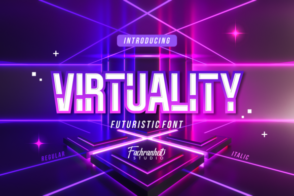 Virtuality: A Futuristic Display Font for Modern Web Design