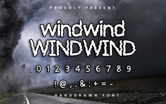 Windwind: A Wavy Display Font for Bold Campaigns